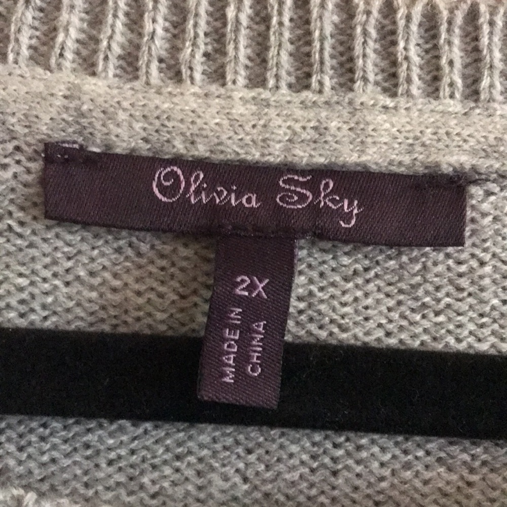 Olivia Sky gray sweater - Picture 4 of 5